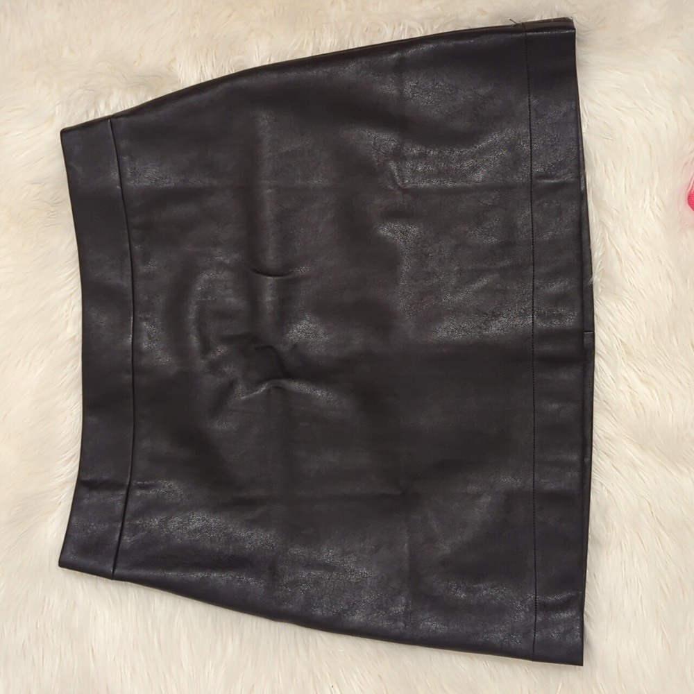 J Crew Faux Leather Skirt